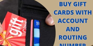 Buy Gift Cards With Account and Routing Number
